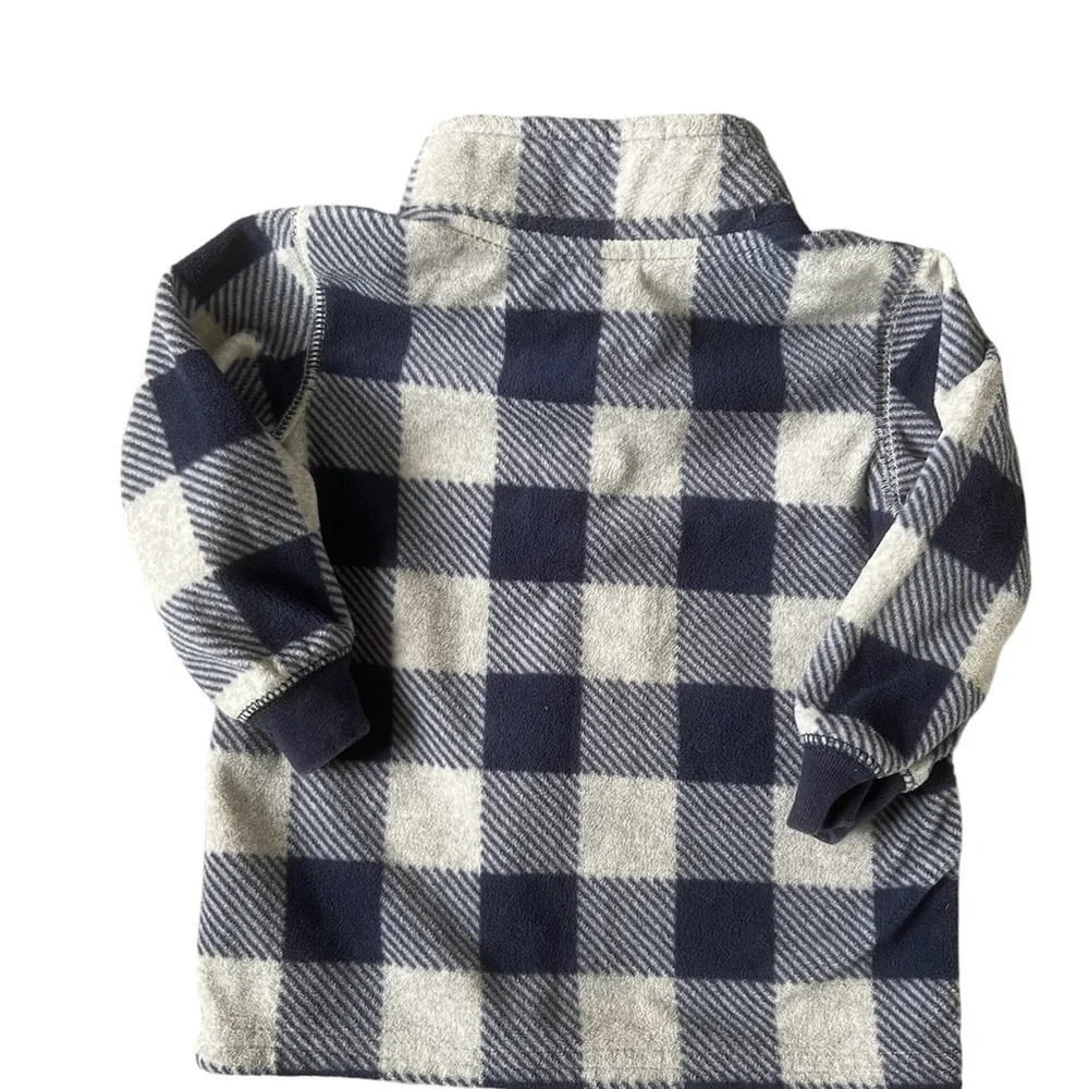 Carter’s Baby Boy Plaid Fleece Pullover -Size 12M